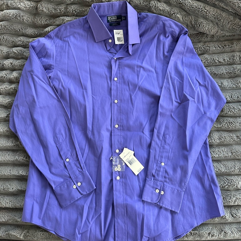 Polo Ralph Lauren Men's Vibrant Purple Dress Shirt